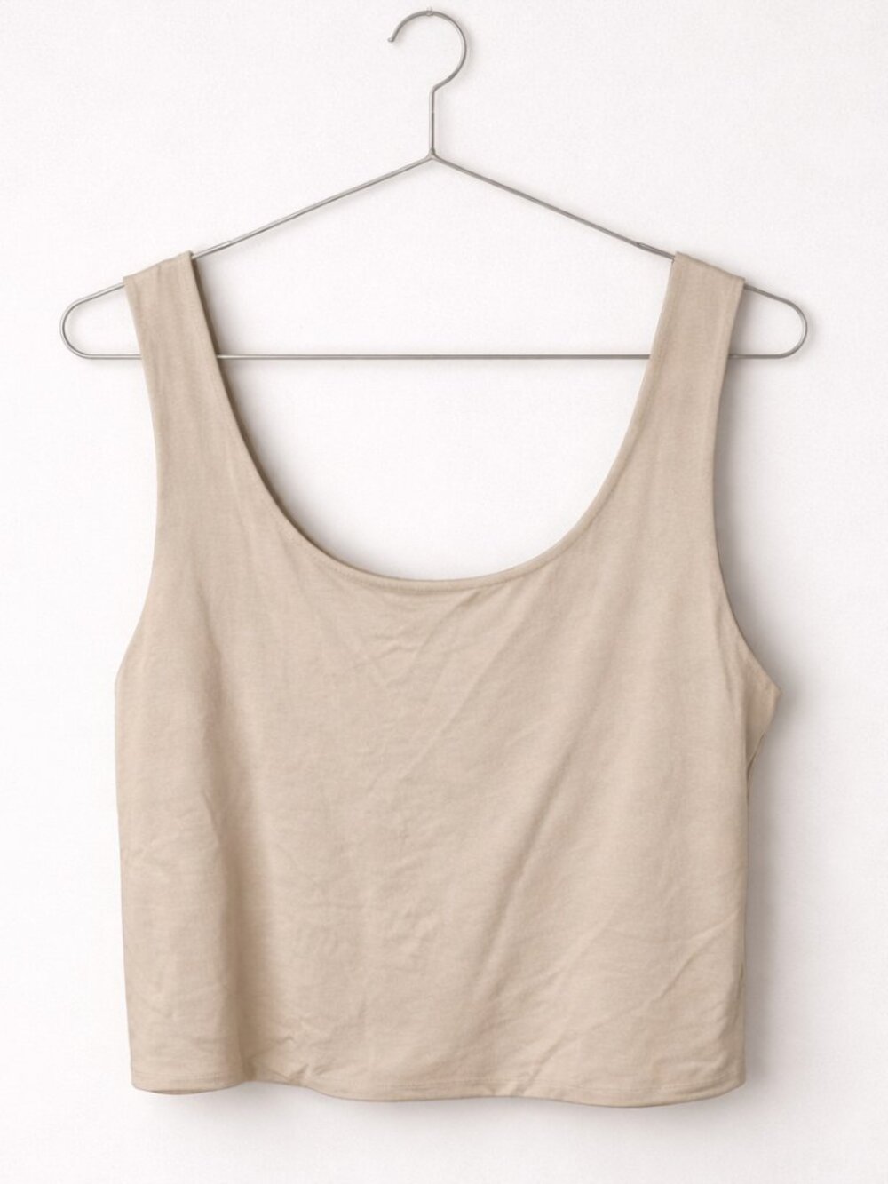 Forever 21 Neutral Beige Scoop Neck Tank